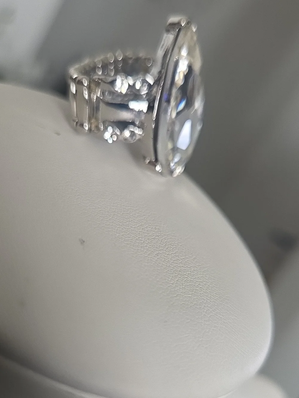 Paparazzi Dining On Dazzle White Ring NWT